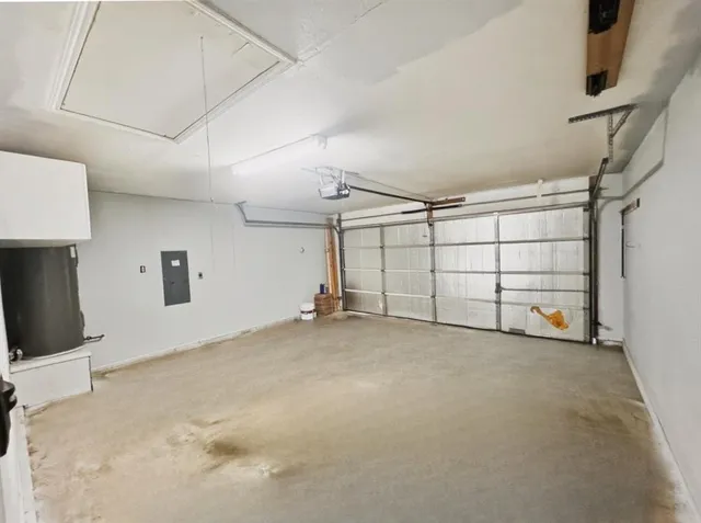 a view of a big yard with an empty space