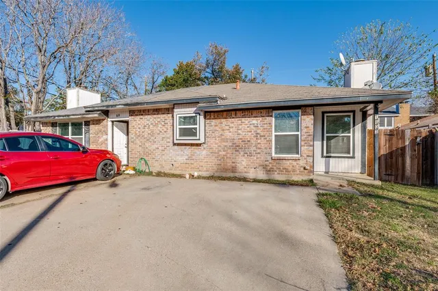 a view of a house with a patio