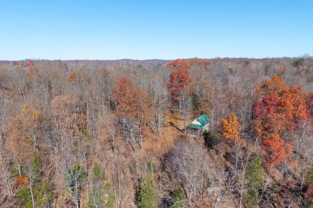 an aerial view of mountain with beach