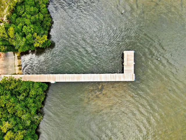a view of a wooden door