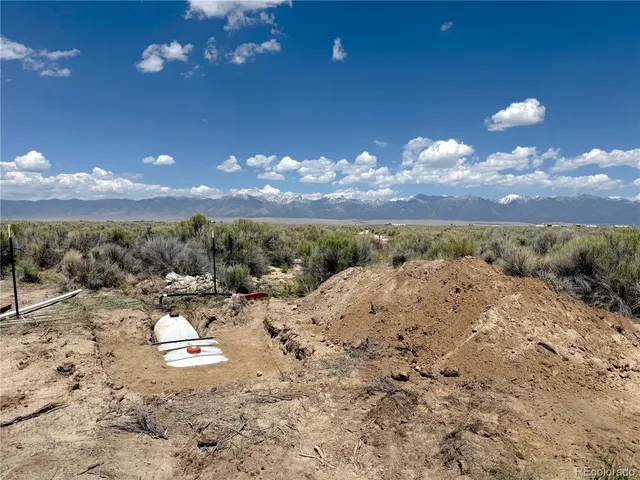 a view of a lake with a mountain