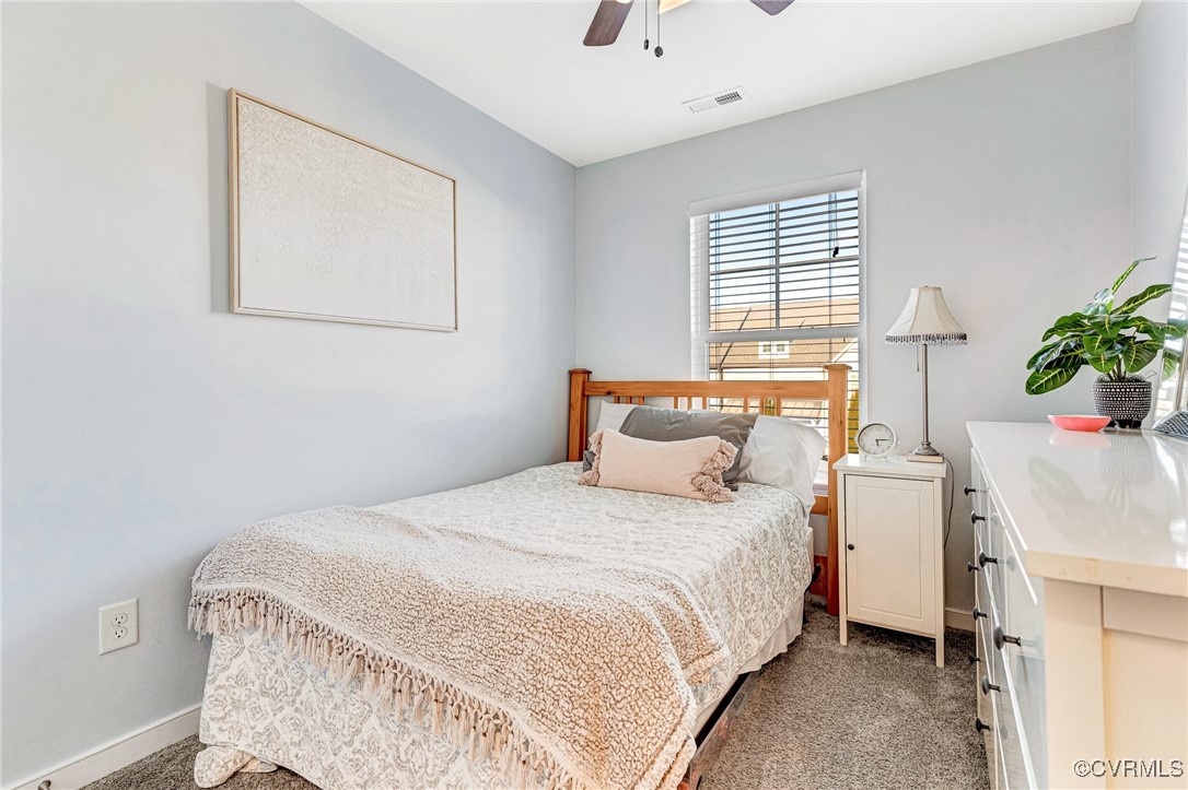 8061 Rutland Village Drive Mechanicsville, VA 23116 - Photo 15 of 22 Bedroom with ceiling fan and carpet flooring