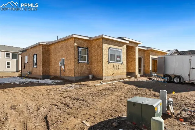 a backyard of a house