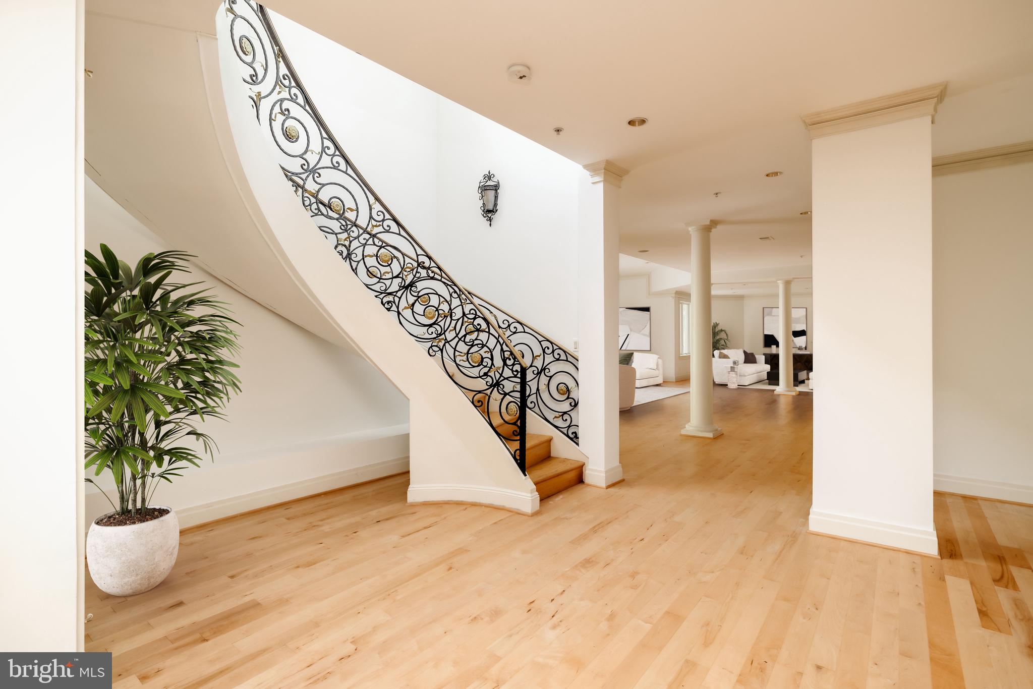 9431 Newbridge Drive Potomac, MD 20854 - Photo 40 of 50 a view of entryway and hall with wooden floor