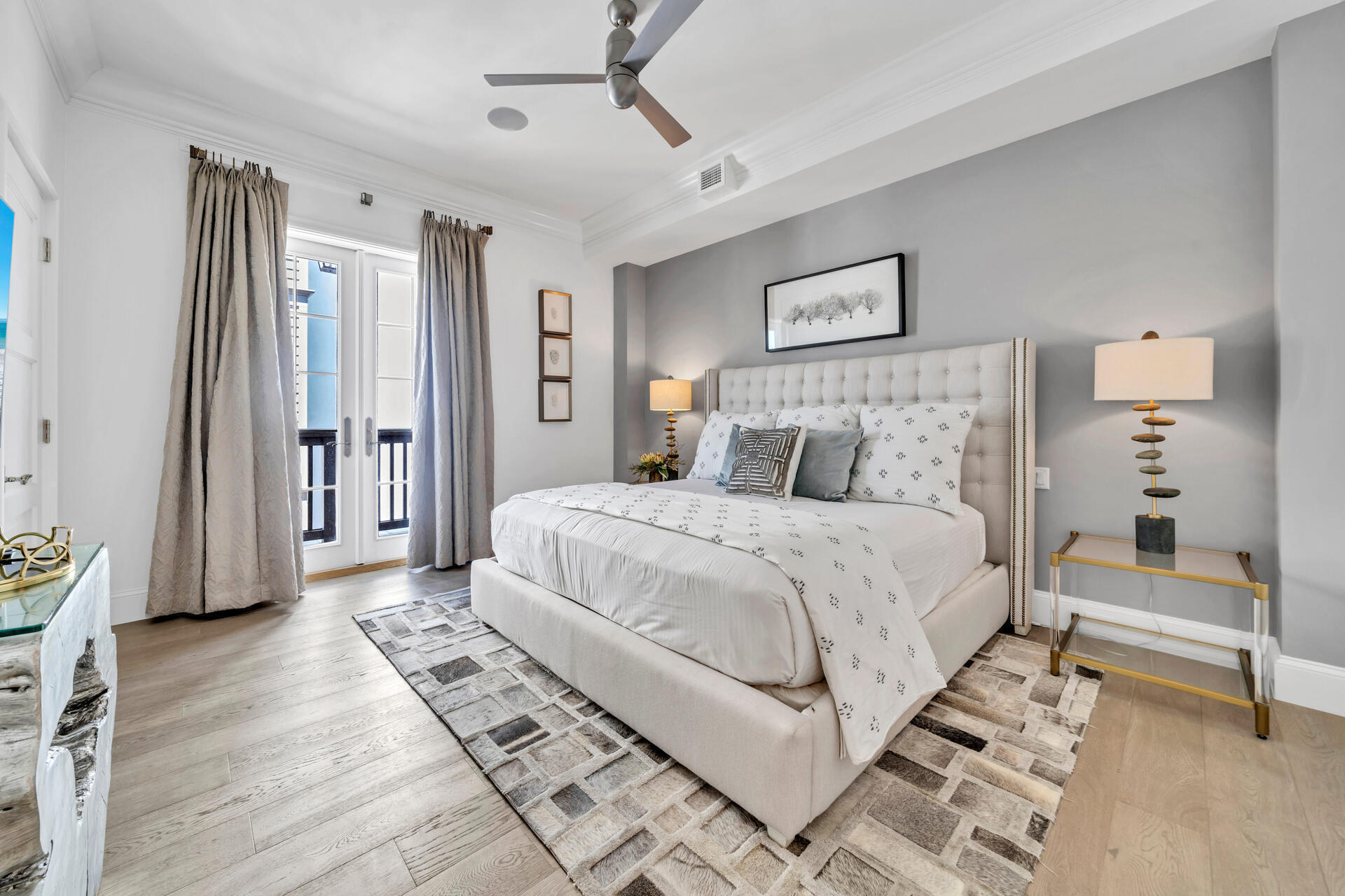 74 Town Hall Road, Unit 3A Rosemary Beach, FL 32461 - Photo 5 of 56 a bedroom with a bed and a view of room