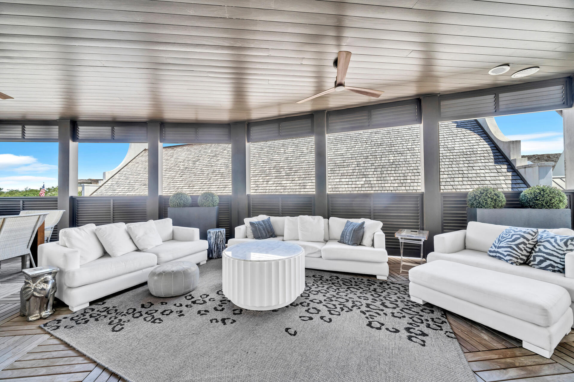 74 Town Hall Road, Unit 3A Rosemary Beach, FL 32461 - Photo 8 of 56 a living room with furniture and a large window