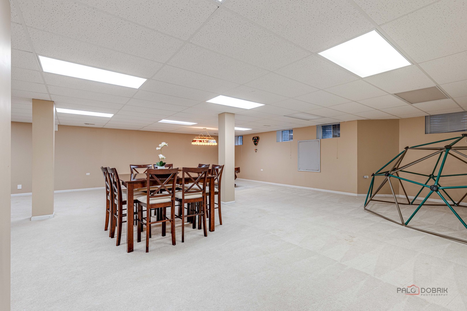 2329 Coach Road Long Grove, IL 60047 - Photo 31 of 56 a dining room with furniture and a dining table with projector