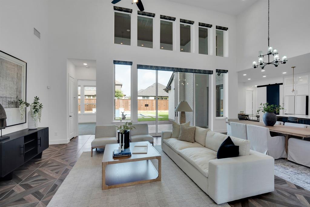 1516 M3 Ranch Road Mansfield, TX 76063 - Photo 11 of 40 Living room is designed for entertaining- with a open concept plan it allows families and friends to gather in a large space and with direct access to the outside living area.