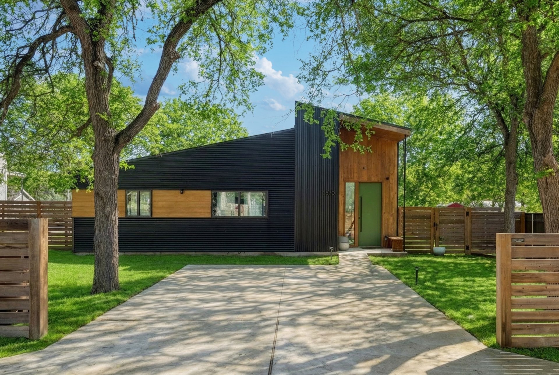 View of contemporary house