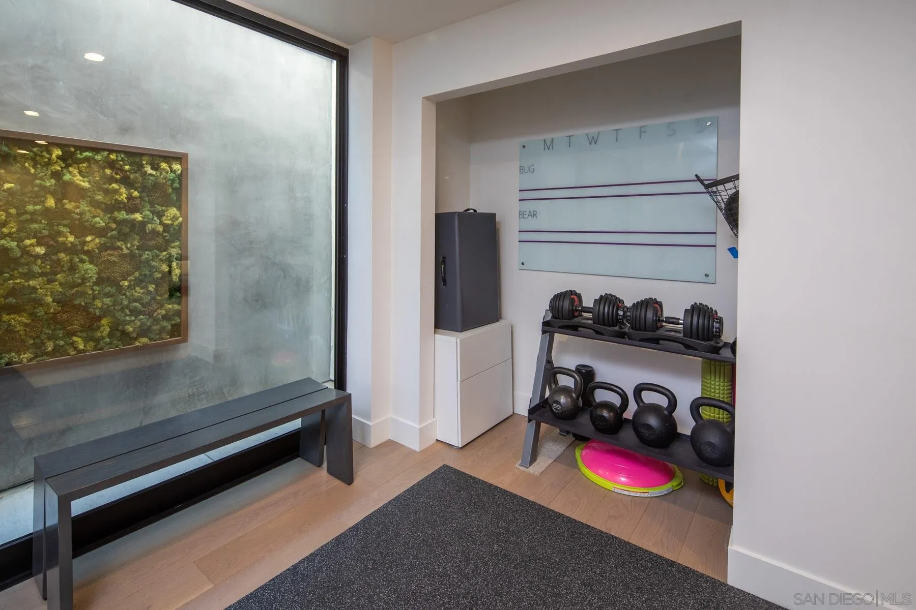 307 La Mesa Avenue Encinitas, CA 92024 - Photo 23 of 33 a view of a room with rack and bicycle
