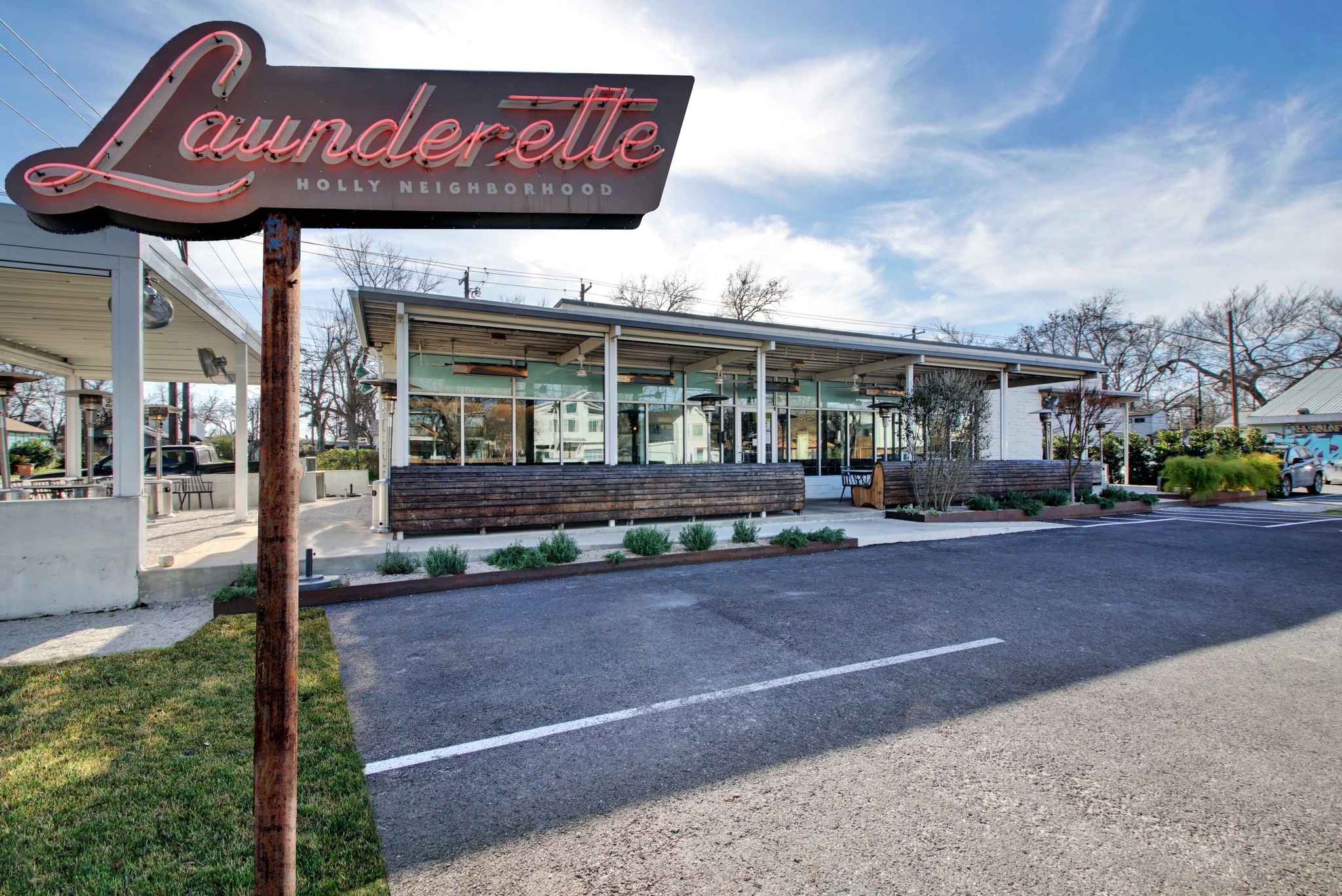 2705 East 2nd Street Austin, TX 78702 - Photo 35 of 36 Launderette offers a chic, modern dining experience with inventive dishes and craft cocktails, making it the ideal spot for a memorable meal or a relaxed evening out in the heart of East Austin