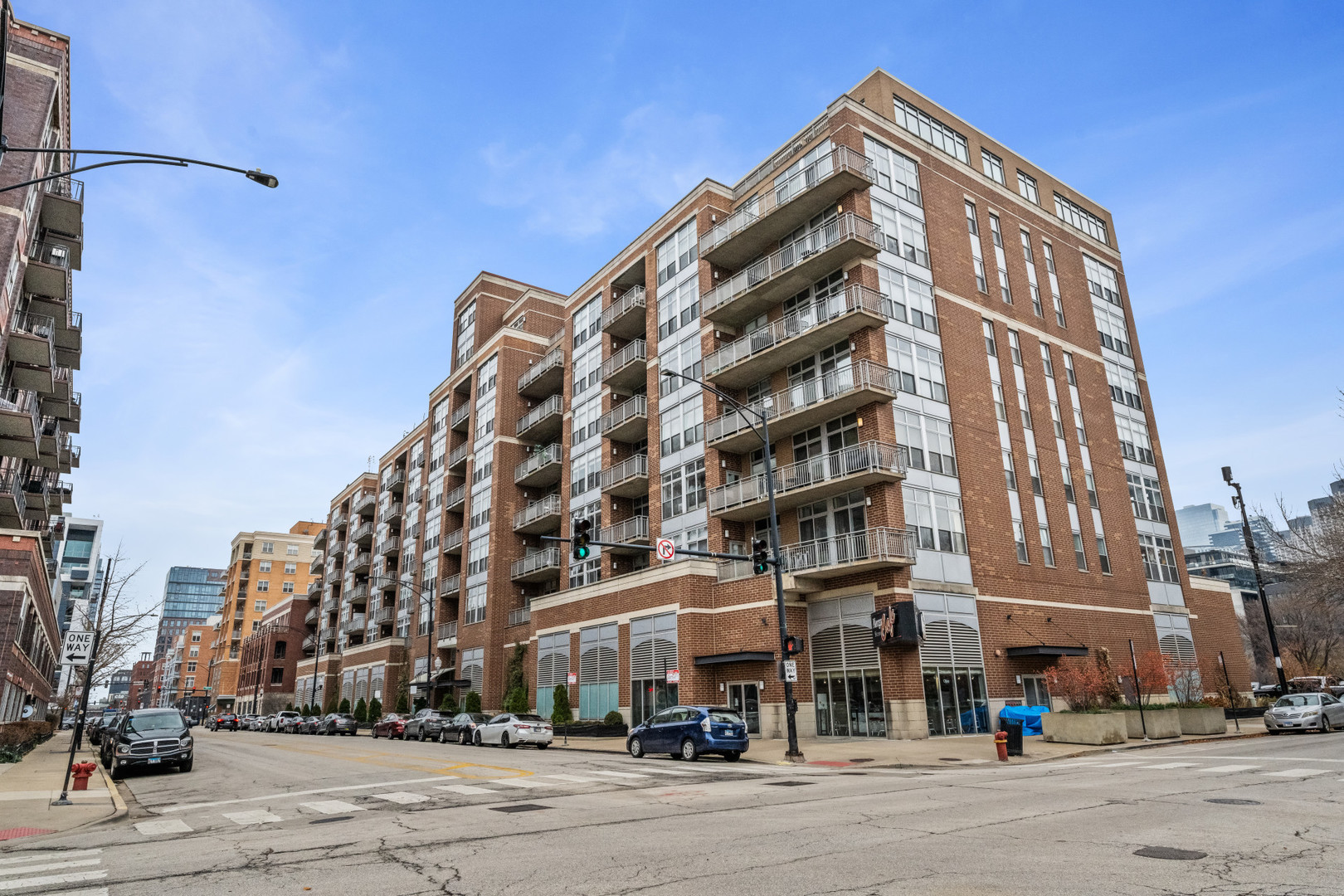 111 South Morgan Street, Unit 805 Chicago, IL 60607 - Photo 15 of 15 a view of a building and a street