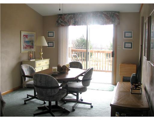 Dining Room. Diningroom w/ sliding glass door to full length deck