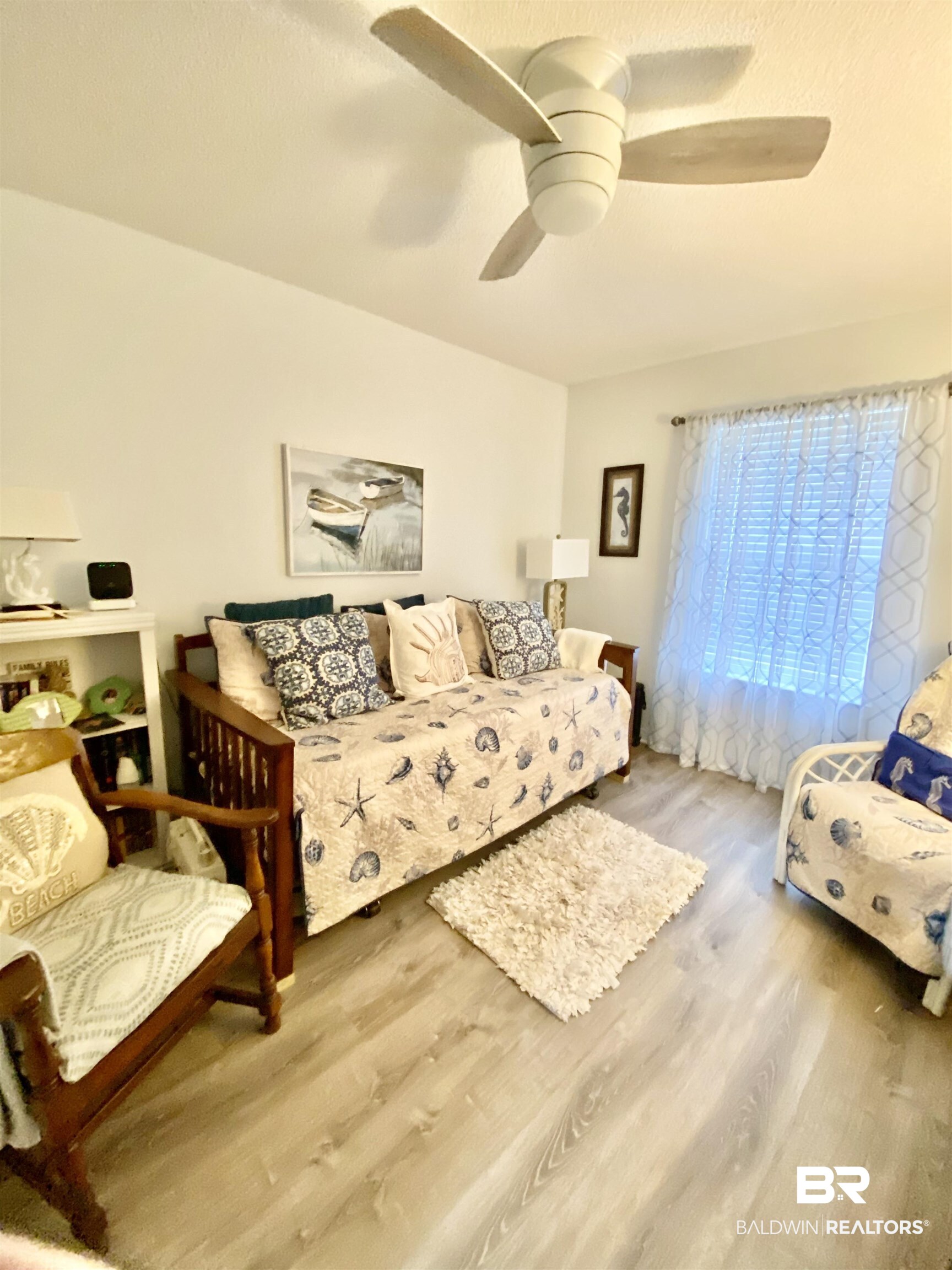 2872 Avenida Alberto Lillian, AL 36549 - Photo 27 of 31 Bedroom with hardwood / wood-style flooring and ceiling fan