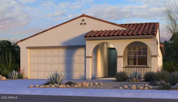 a front view of a house