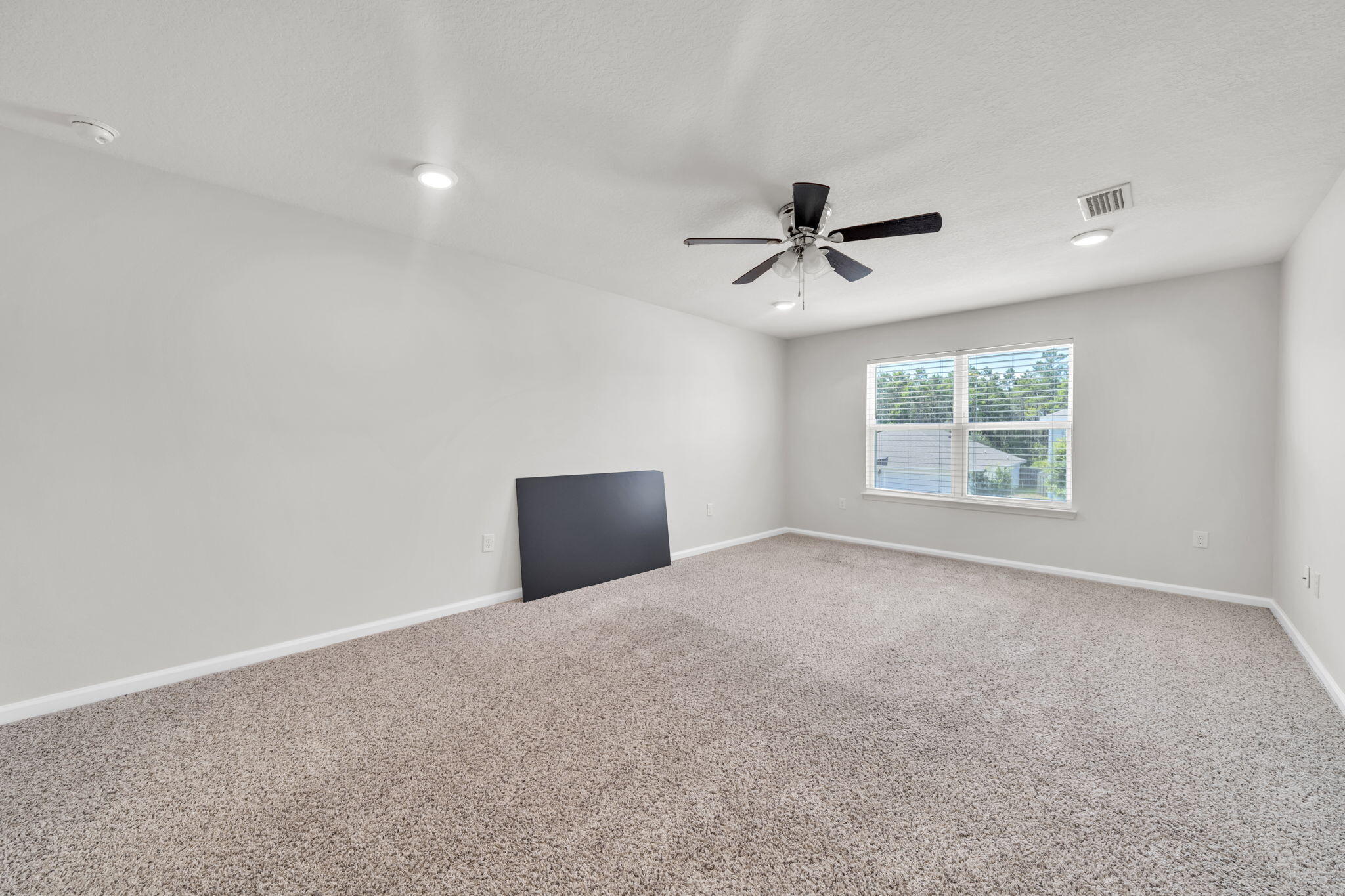 305 This Way Freeport, FL 32439 - Photo 16 of 48 an empty room with windows and ceiling fan