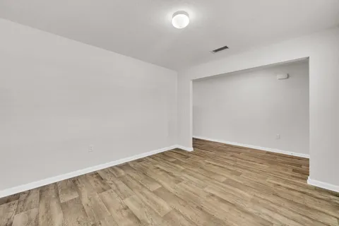 wooden floor in a room