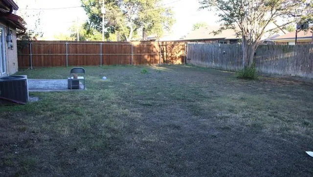 a backyard of a house