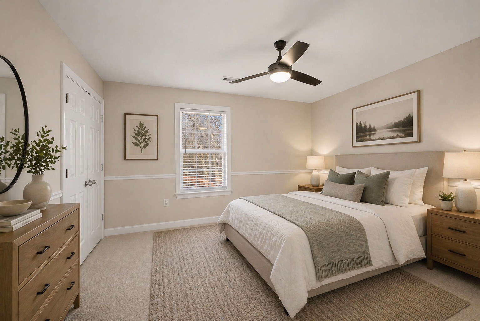 1060 Auldridge Drive Spring Hill, TN 37174 - Photo 26 of 49 a bedroom with a large bed and a chandelier