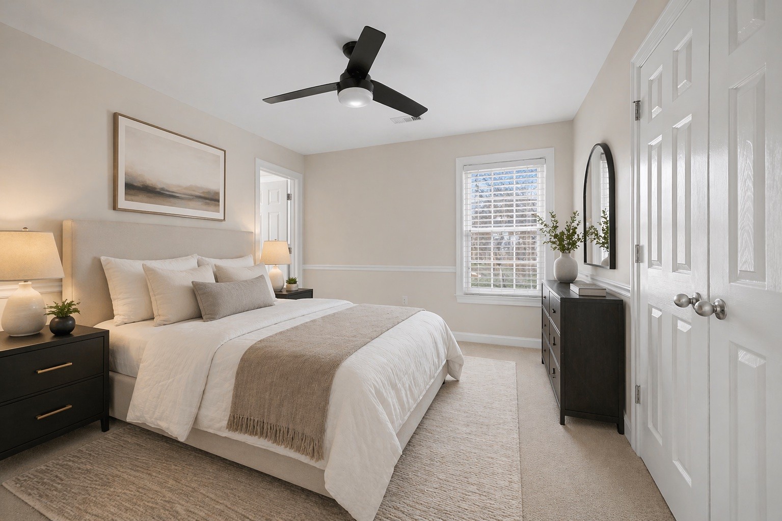 1060 Auldridge Drive Spring Hill, TN 37174 - Photo 29 of 49 a bedroom with a bed and a chandelier
