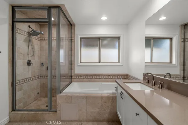 a view of a brick building with many windows