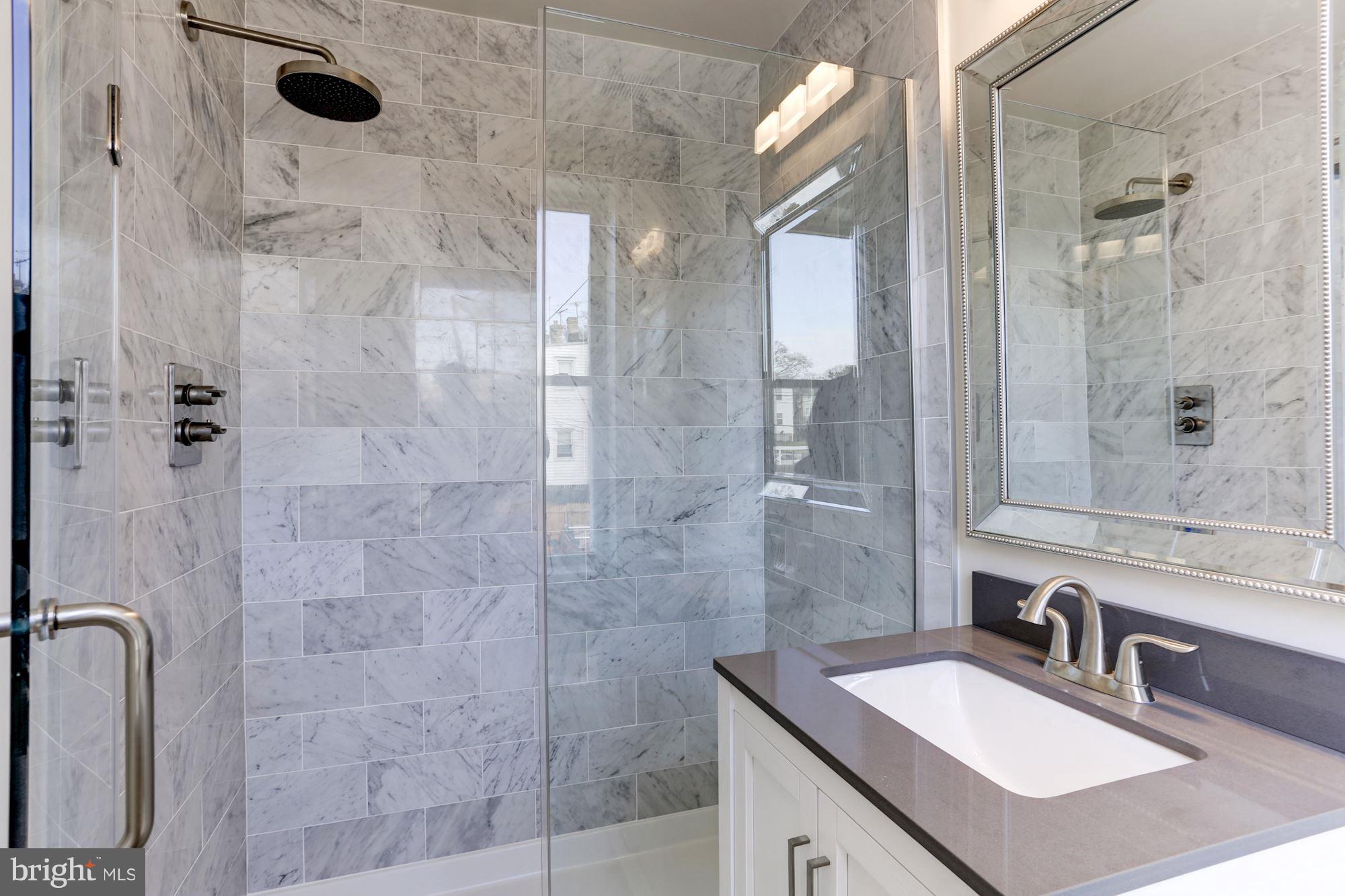 2406 3rd Street Northeast Washington, DC 20002 - Photo 24 of 30 Rear Marbled Bath