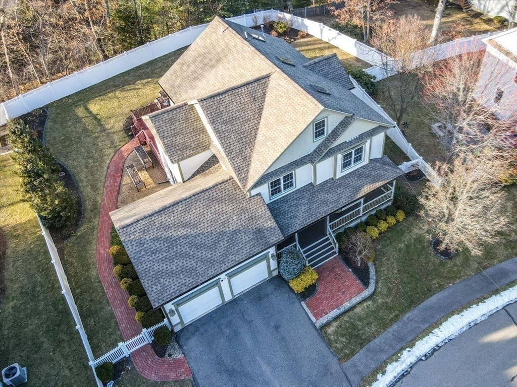 11 Shirley Road Needham, MA 02494 - Photo 34 of 41 aerial view of a house with a yard