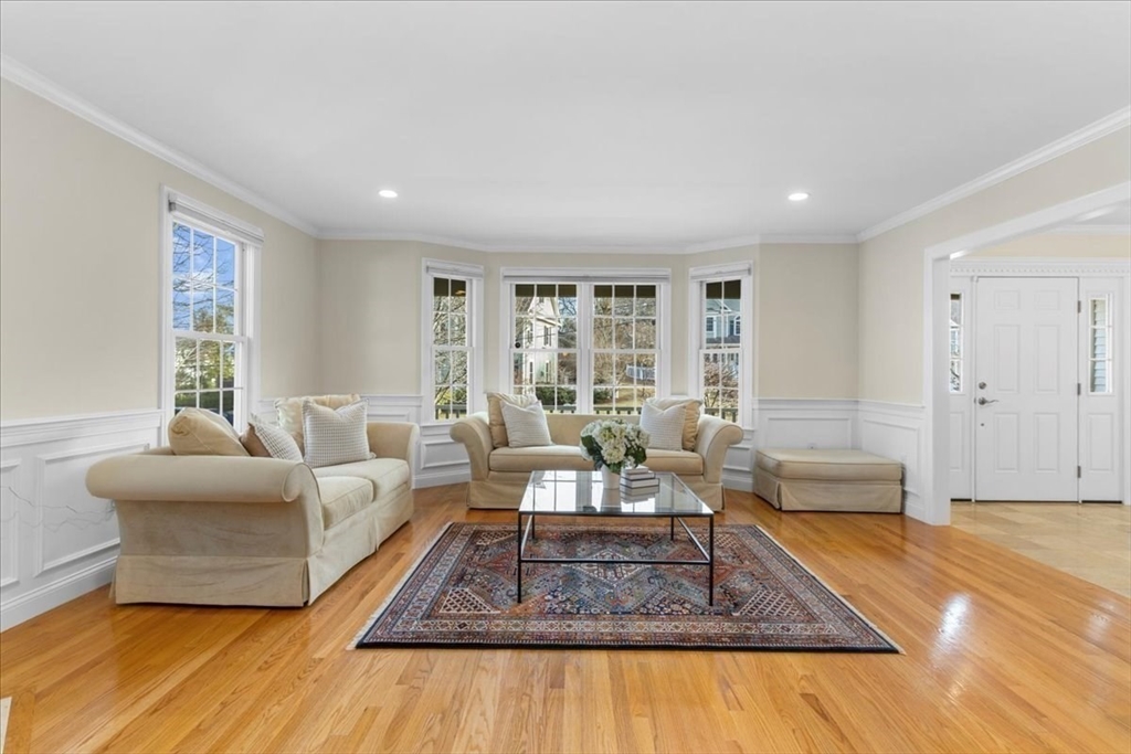 11 Shirley Road Needham, MA 02494 - Photo 7 of 41 a living room with furniture and a rug