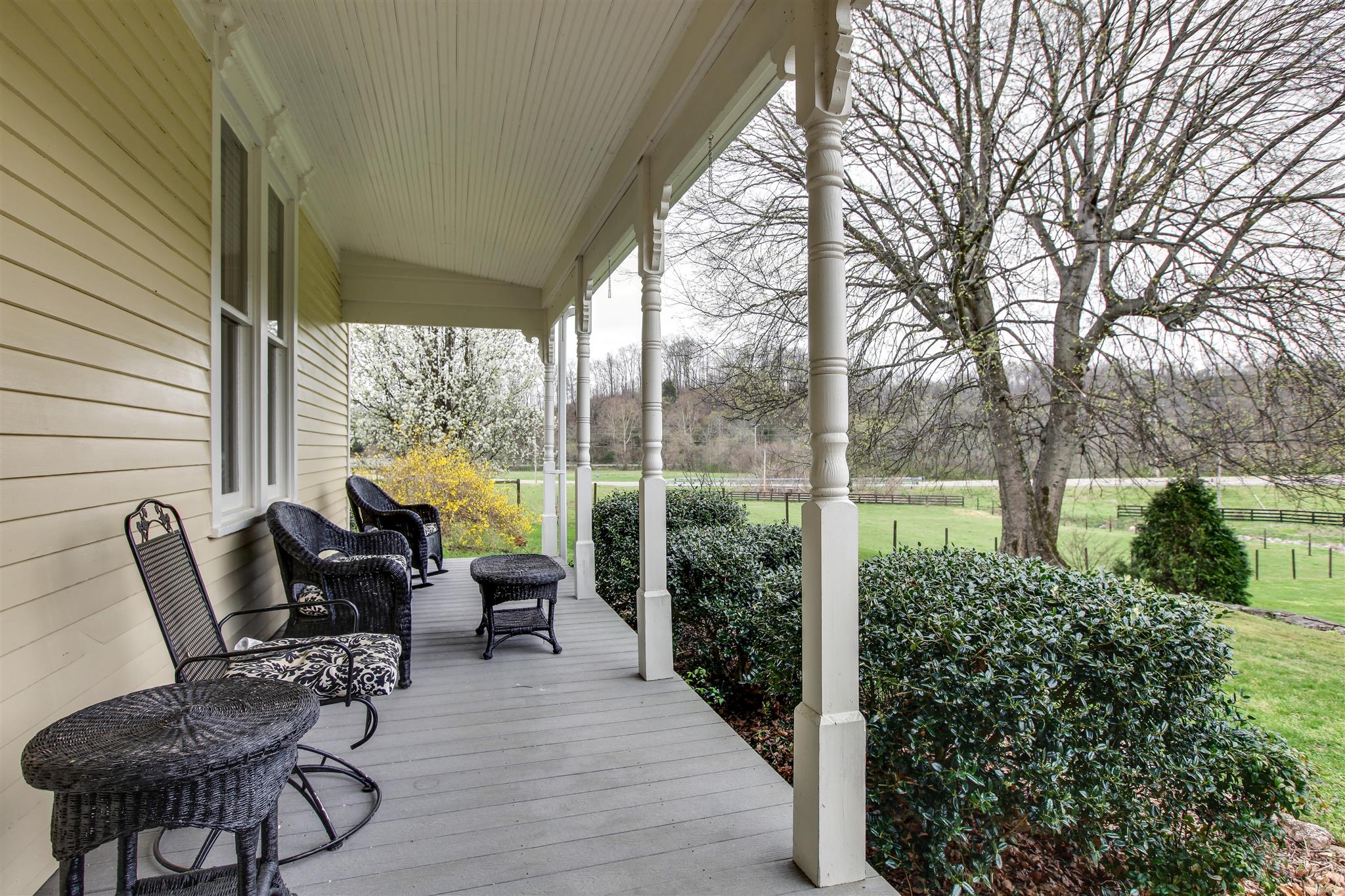 3887 Raleigh-Elam Road Santa Fe, TN 38482 - Photo 7 of 27 One of Two Huge Covered Porches- This overlooks the Front Yard and Stream