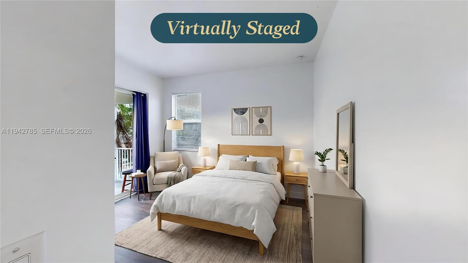 231 Northeast 33rd Terrace Homestead, FL 33033 - Photo 42 of 87 a bedroom with a bed and a large mirror