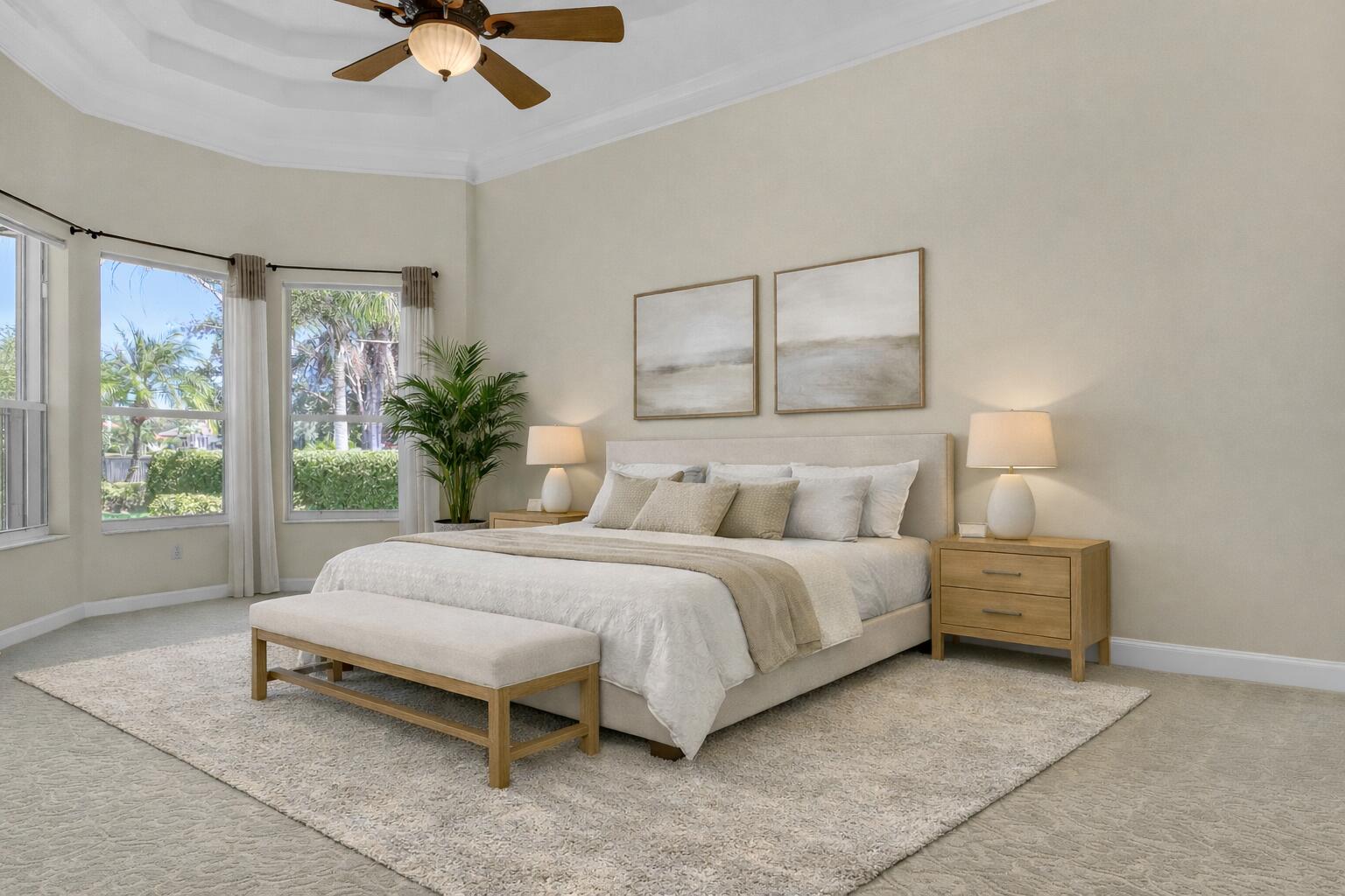 819 Southwest Bromelia Terrace Stuart, FL 34997 - Photo 12 of 40 Virtually staged bedroom