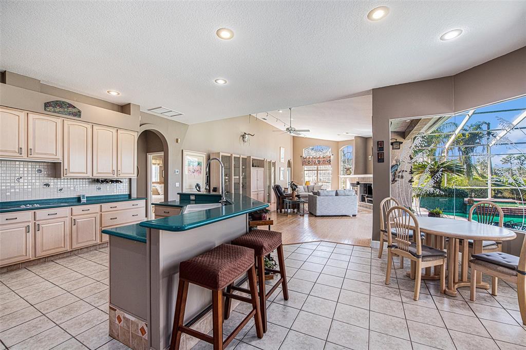 331 Lewis Road Lithia, FL 33547 - Photo 13 of 87 a large kitchen with lots of counter and chairs