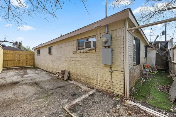 a backyard of a house