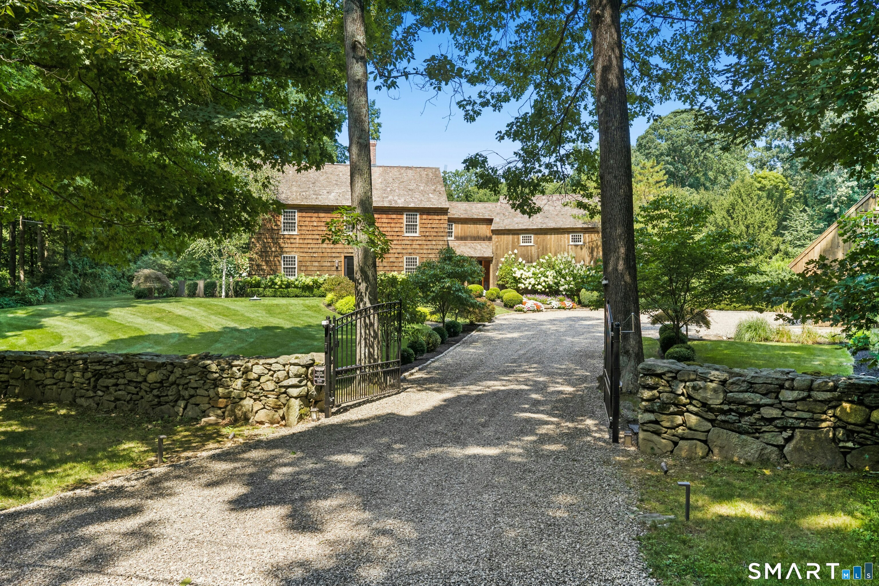 130 Freeborn Road Easton, CT 06612 - Photo 6 of 40 Gated Driveway Entrance