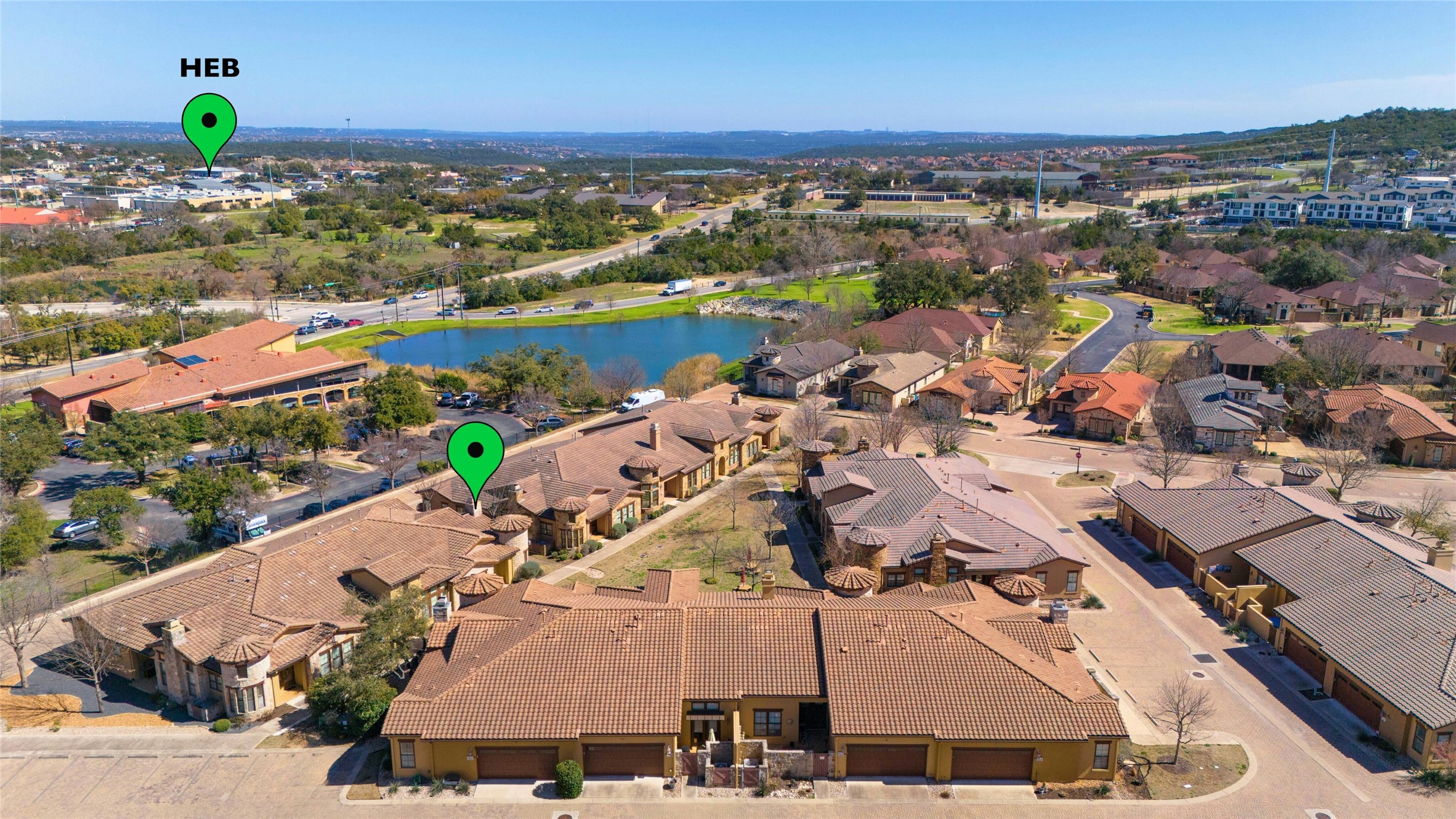 103 Rivalto Circle, Unit 3 Lakeway, TX 78734 - Photo 27 of 30 an aerial view of a building with outdoor space
