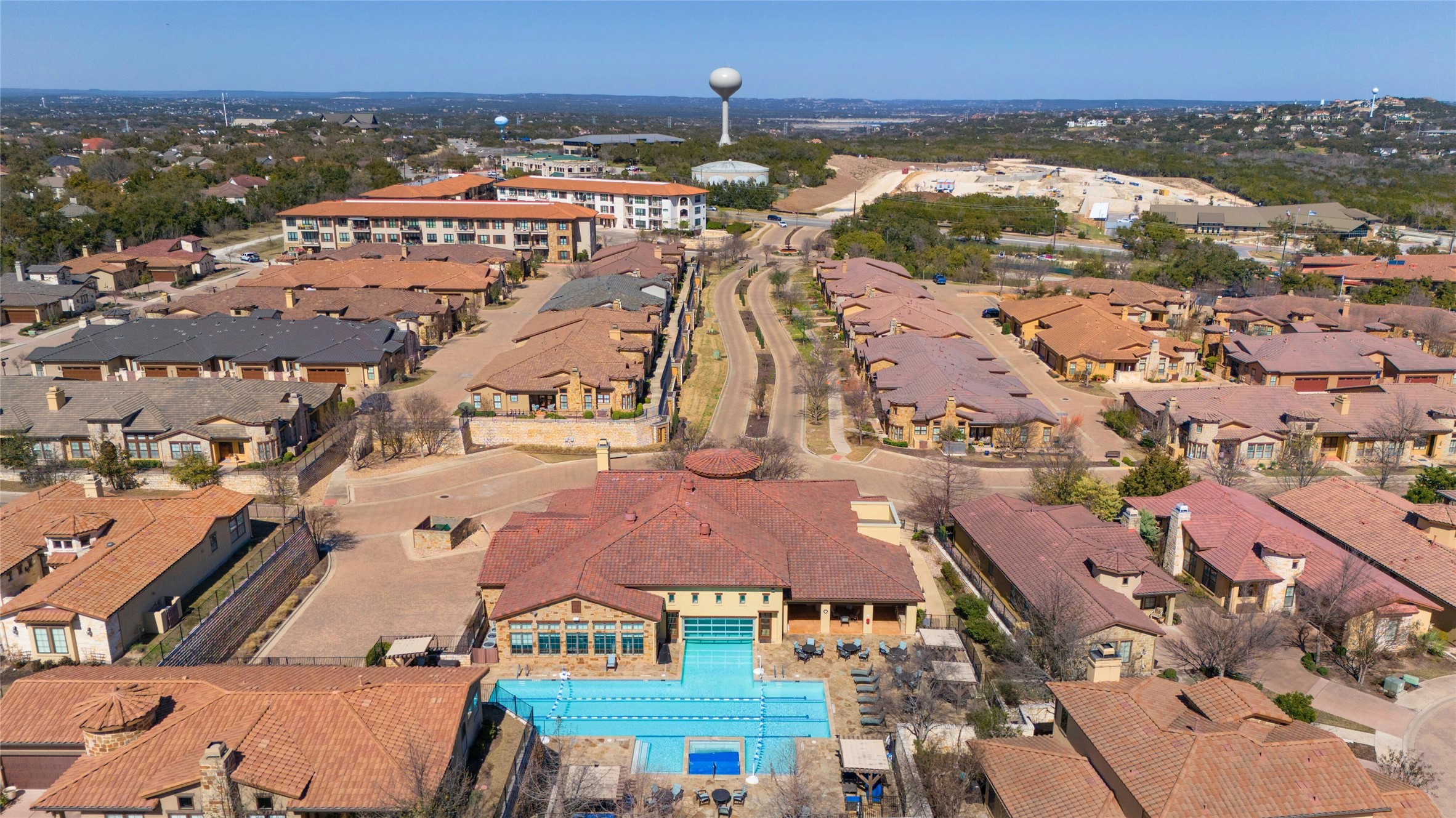 103 Rivalto Circle, Unit 3 Lakeway, TX 78734 - Photo 30 of 30 an aerial view of residential houses with outdoor space