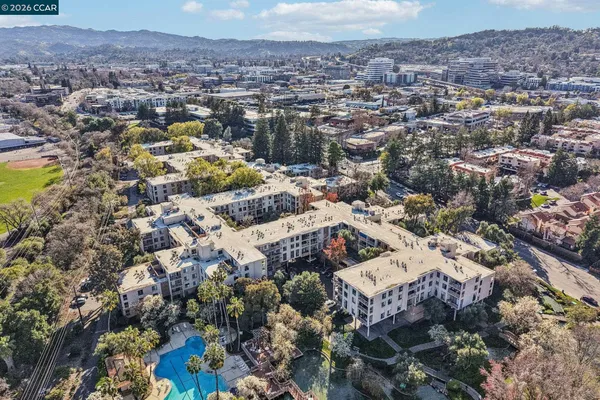 an aerial view of multiple house