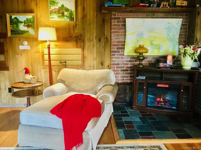 a view of swimming pool with a couch