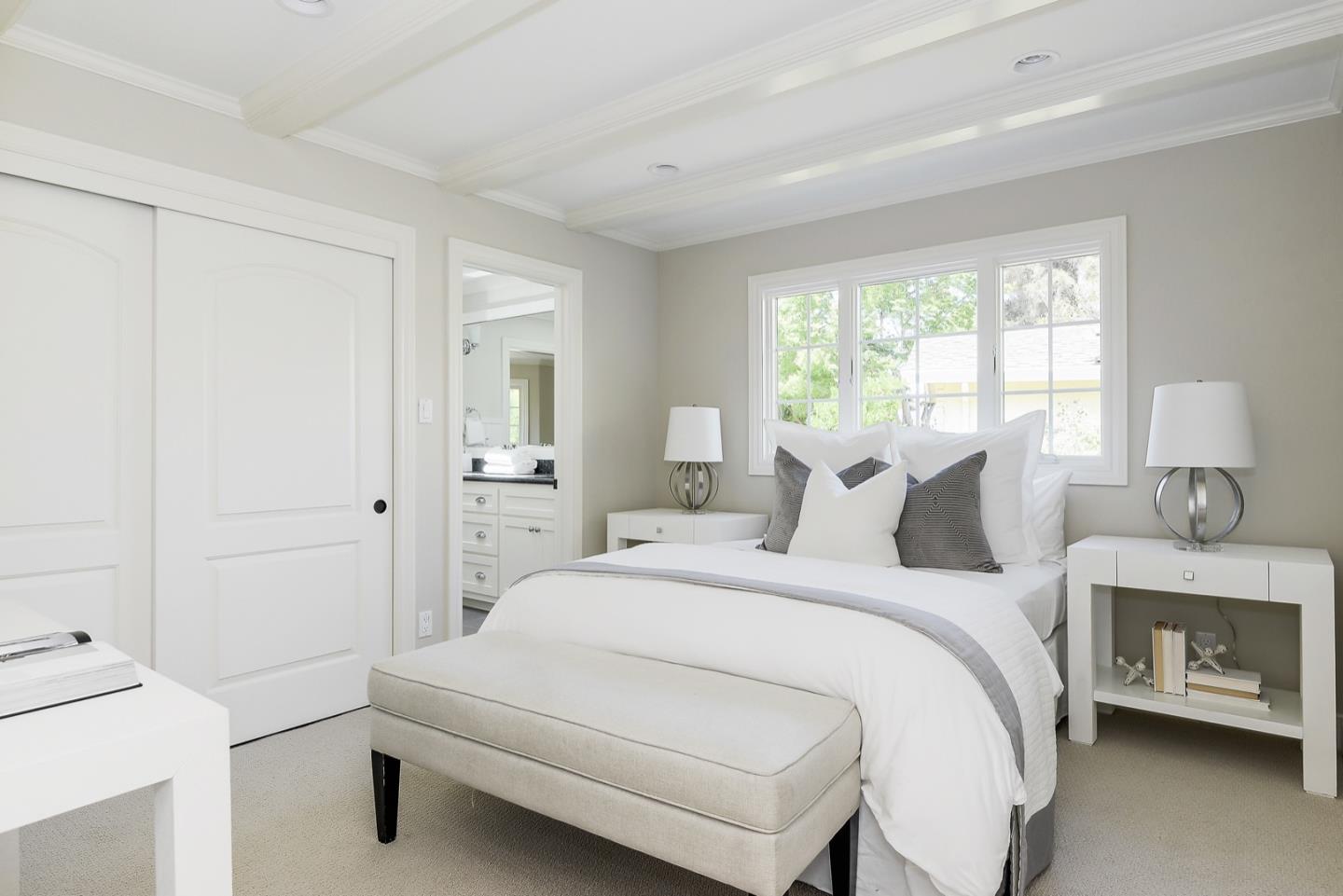 1433 Brookmill Road Los Altos, CA 94024 - Photo 23 of 39 a bedroom with a bed and a couch