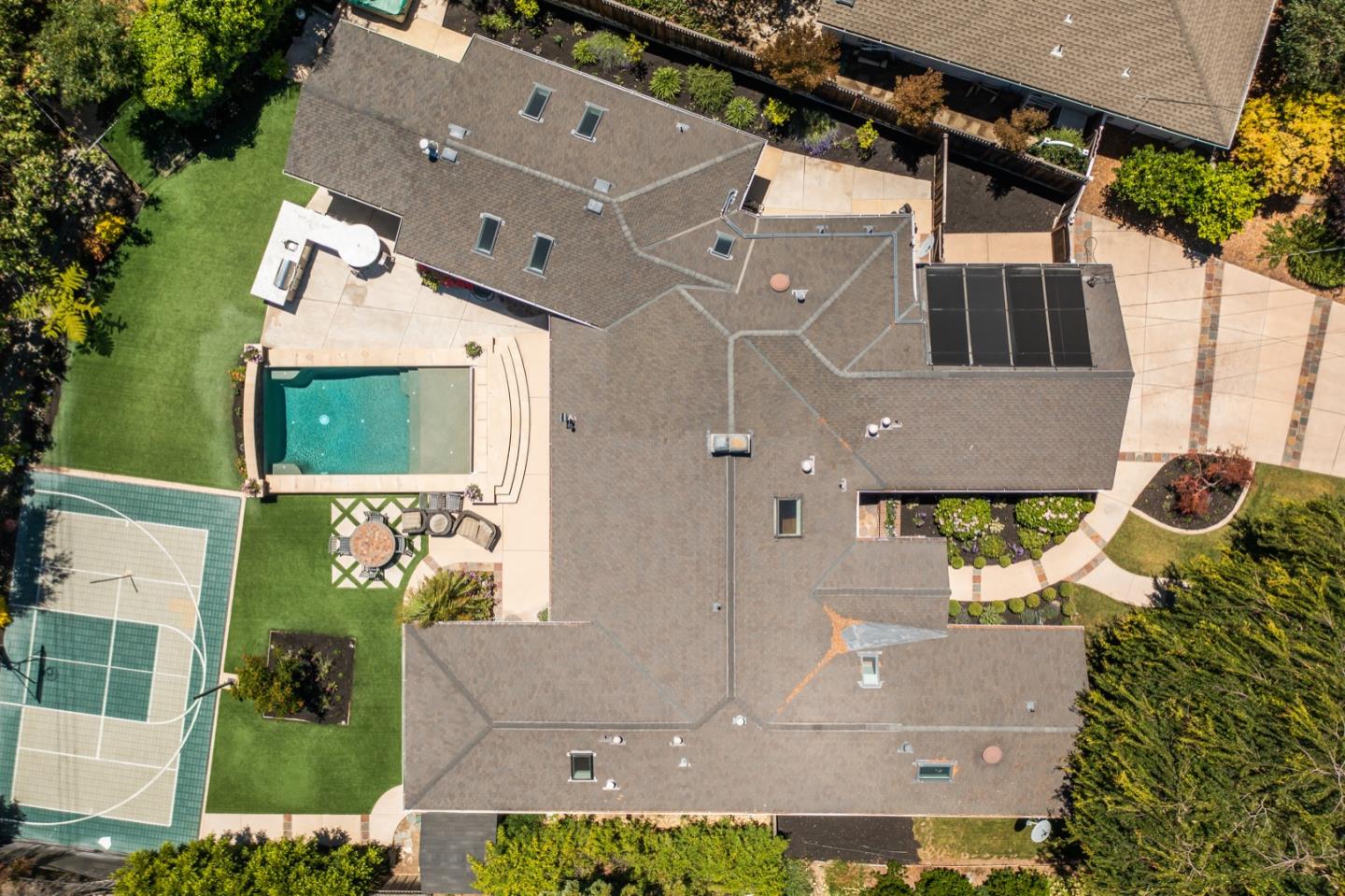 1433 Brookmill Road Los Altos, CA 94024 - Photo 39 of 39 an aerial view of a house with a yard
