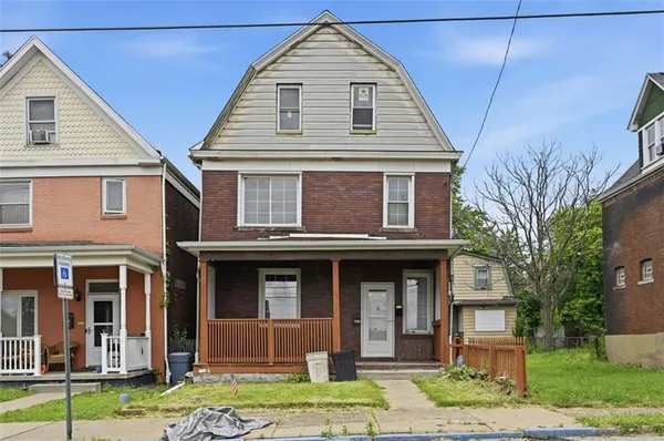a front view of a house