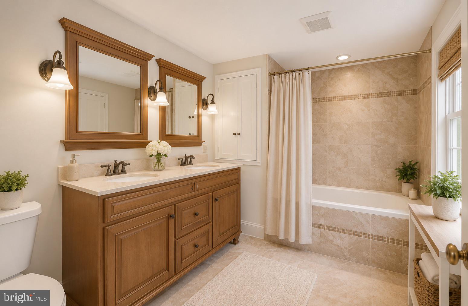 1209 Lenox Road Jenkintown, PA 19046 - Photo 39 of 45 Elegant bathroom with dual vanities.