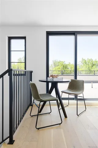 a view of table and window