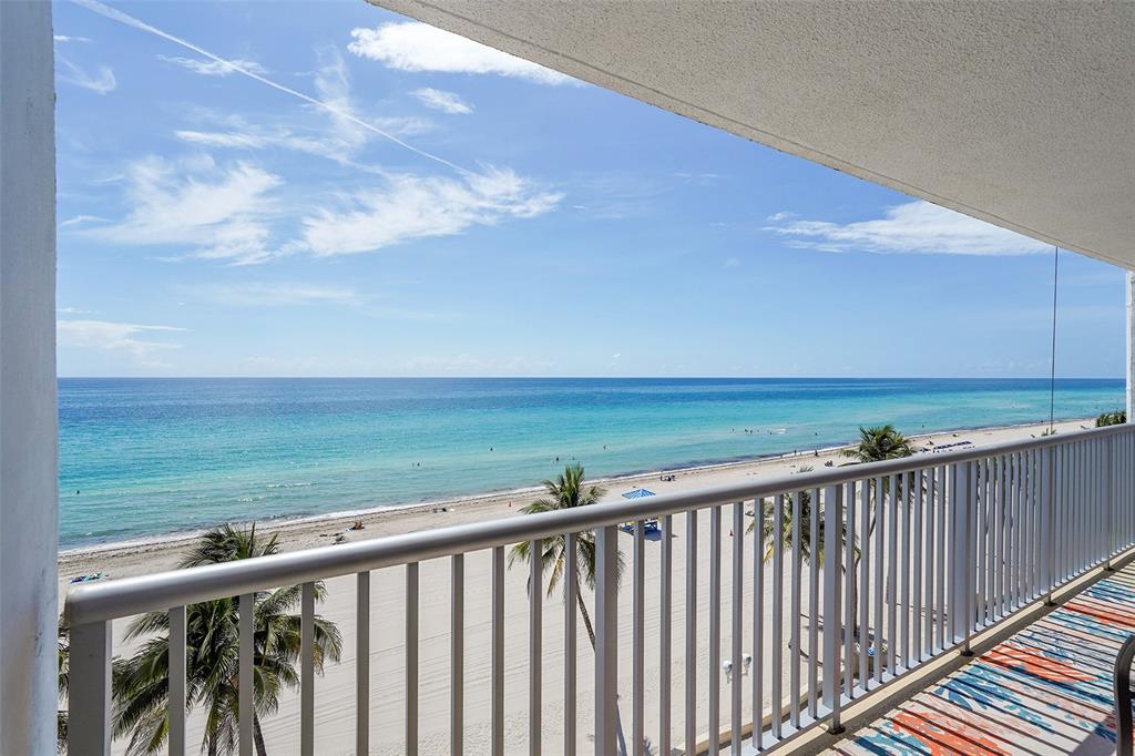 400 North Surf Road, Unit 703 Hollywood, FL 33019 - Photo 14 of 50 a balcony with an ocean view
