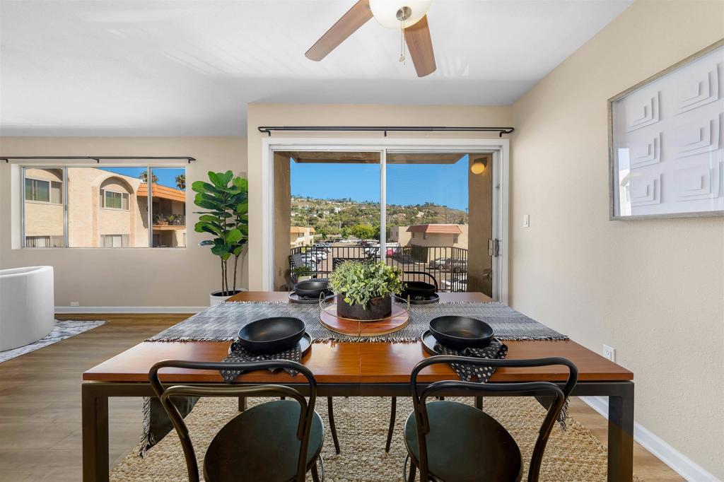 6775 Alvarado Road, Unit 7 San Diego, CA 92120 - Photo 11 of 24 a view of a dining room with furniture and window