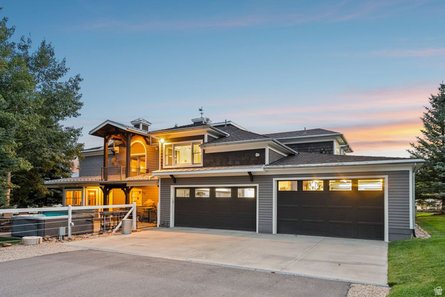 8650 Redden Road Park City, UT 84098 - Photo 57 of 71 Multi-story exterior with dark gray siding and shake accents
