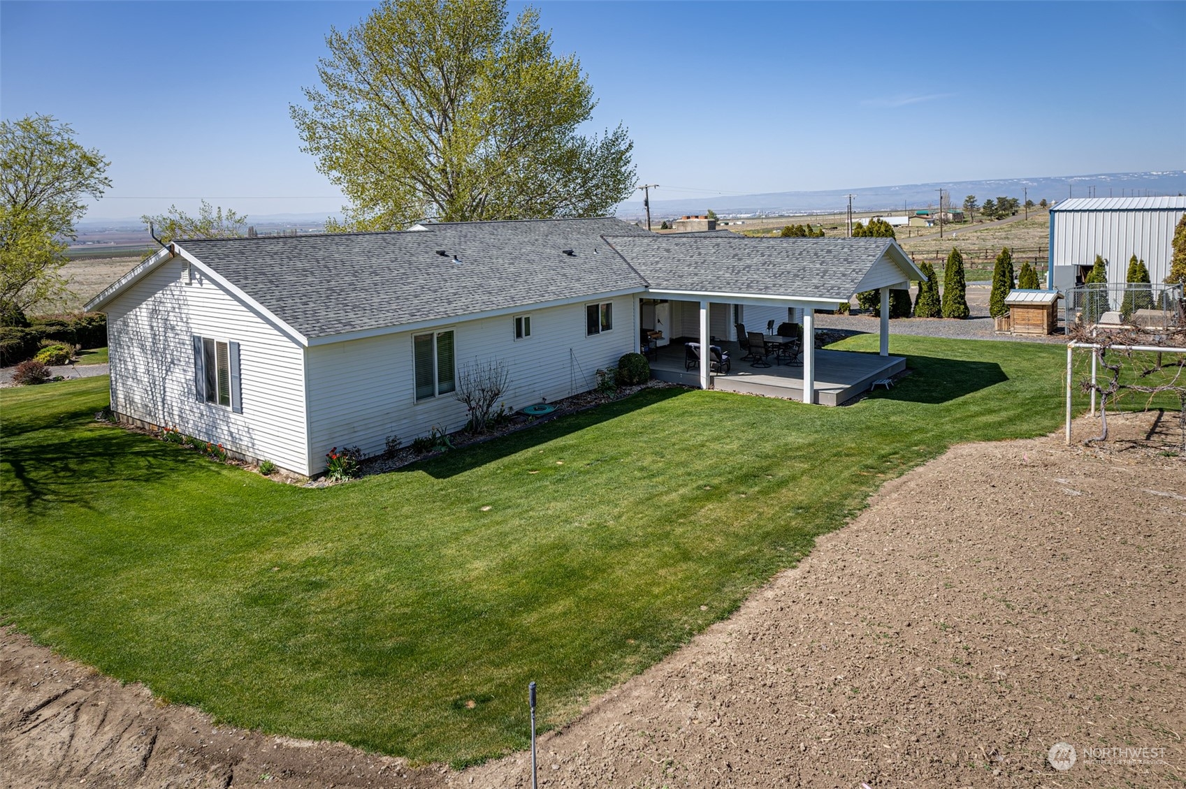 10676 13th Road Northwest Quincy, WA 98848 - Photo 27 of 34 a aerial view of a house with a yard balcony