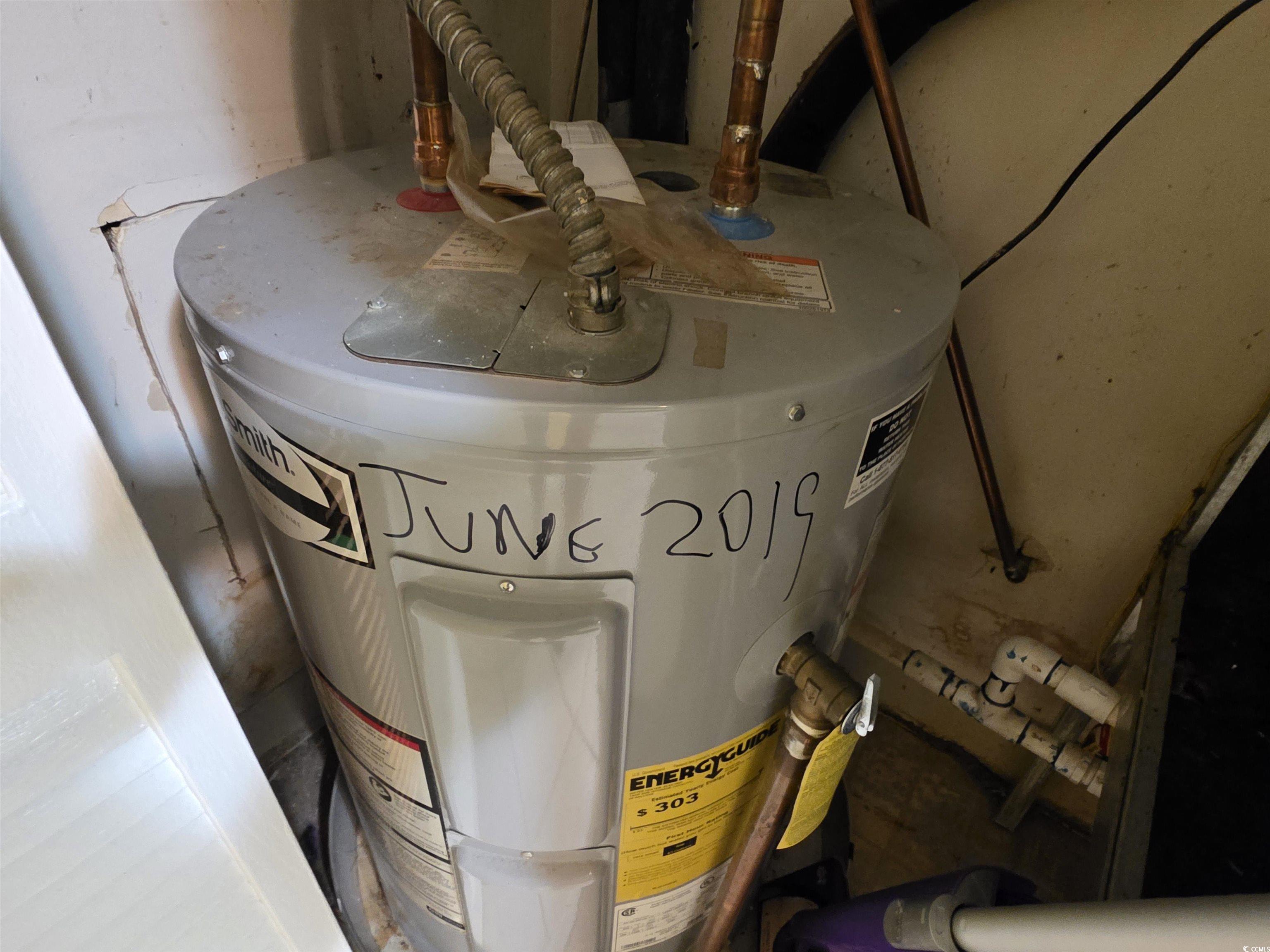 5905 Highway 17 South, Unit 6105 Myrtle Beach, SC 29575 - Photo 11 of 25 Detailed view of electric water heater