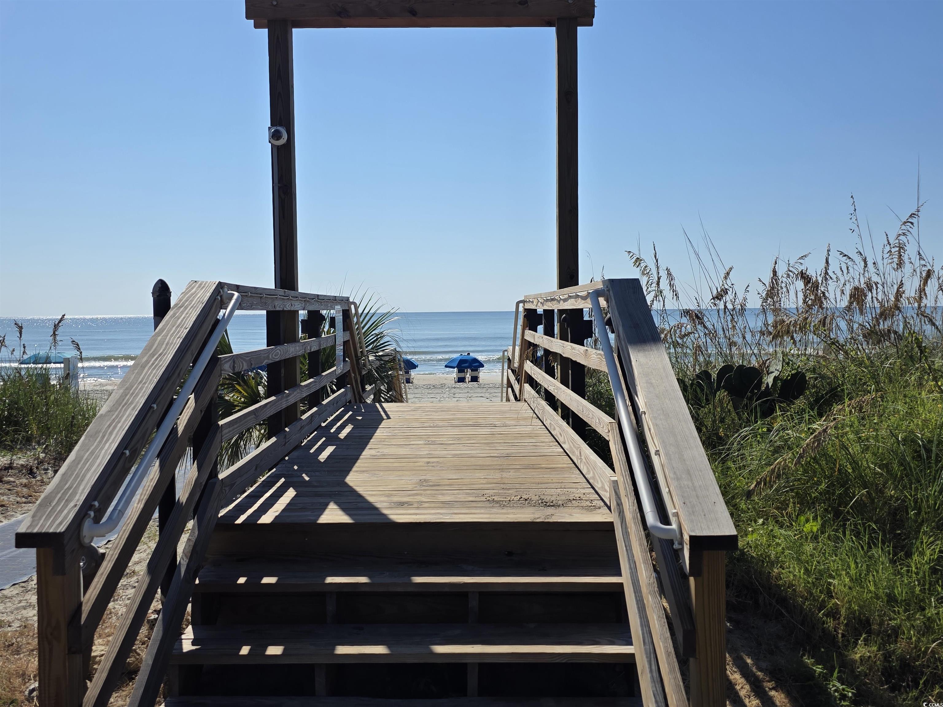 5905 Highway 17 South, Unit 6105 Myrtle Beach, SC 29575 - Photo 22 of 25 Dock featuring view of water and beach