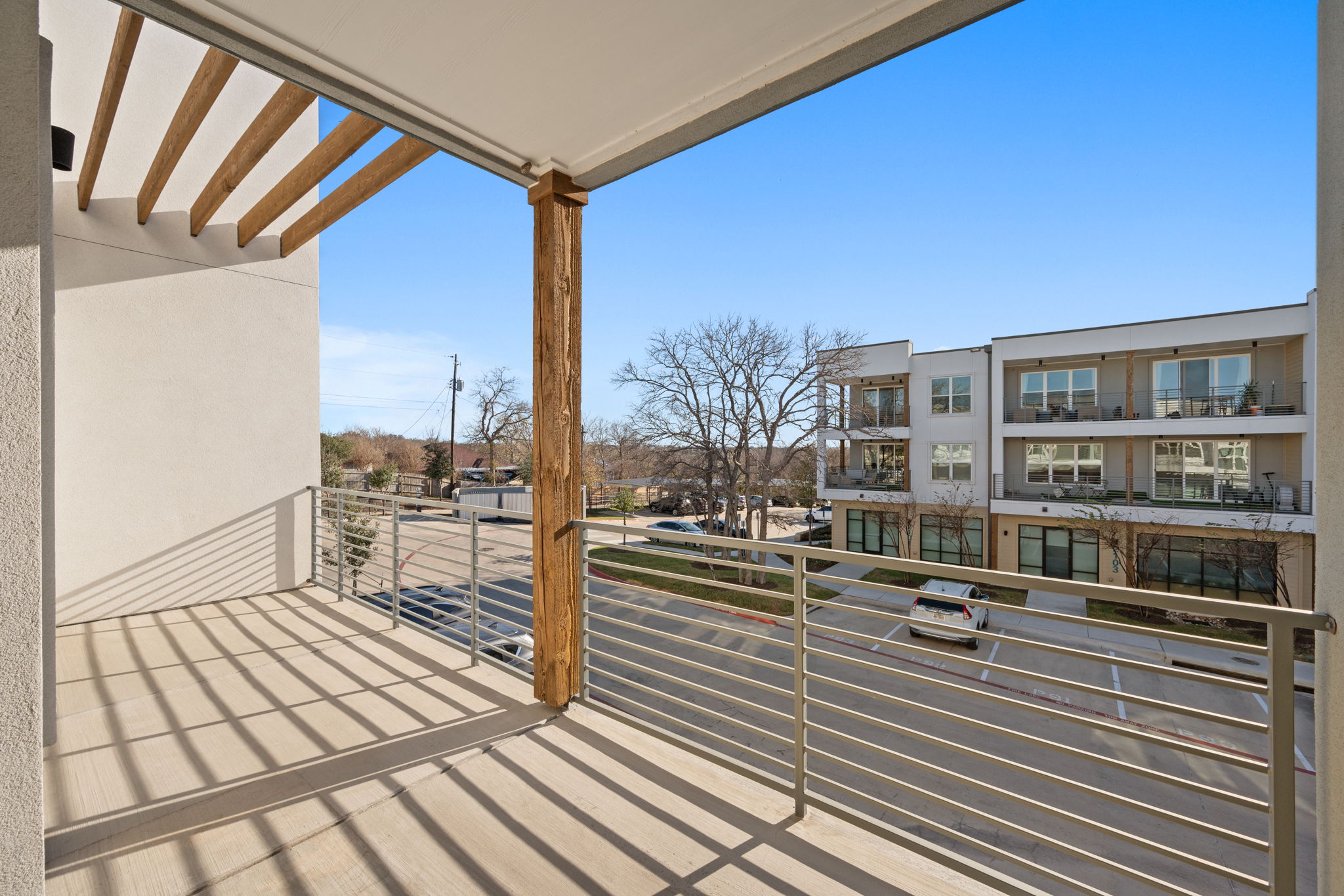 4901 Springdale Road, Unit 106 Austin, TX 78723 - Photo 22 of 40 a view of a balcony with city view